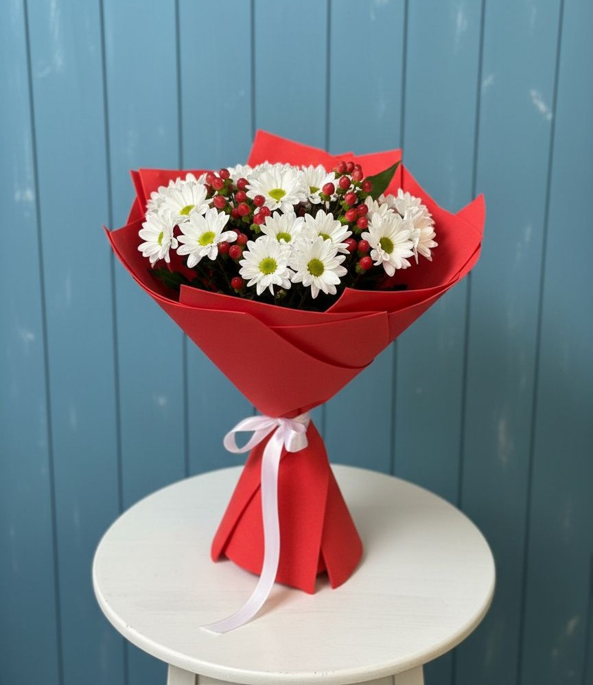 Букет цветов из: Хризантемы в Коломыцево