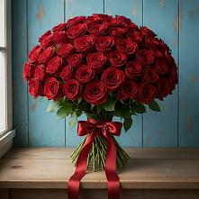 Букет Красные розы Блэк Меджик в Коломыцево