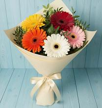 Букет цветов из:  Герберы в Коломыцево