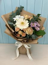 Букет цветов из:  Герберы и Хризантемы в Коломыцево