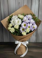 Букет цветов из:  Хризантемы и Розы в Коломыцево
