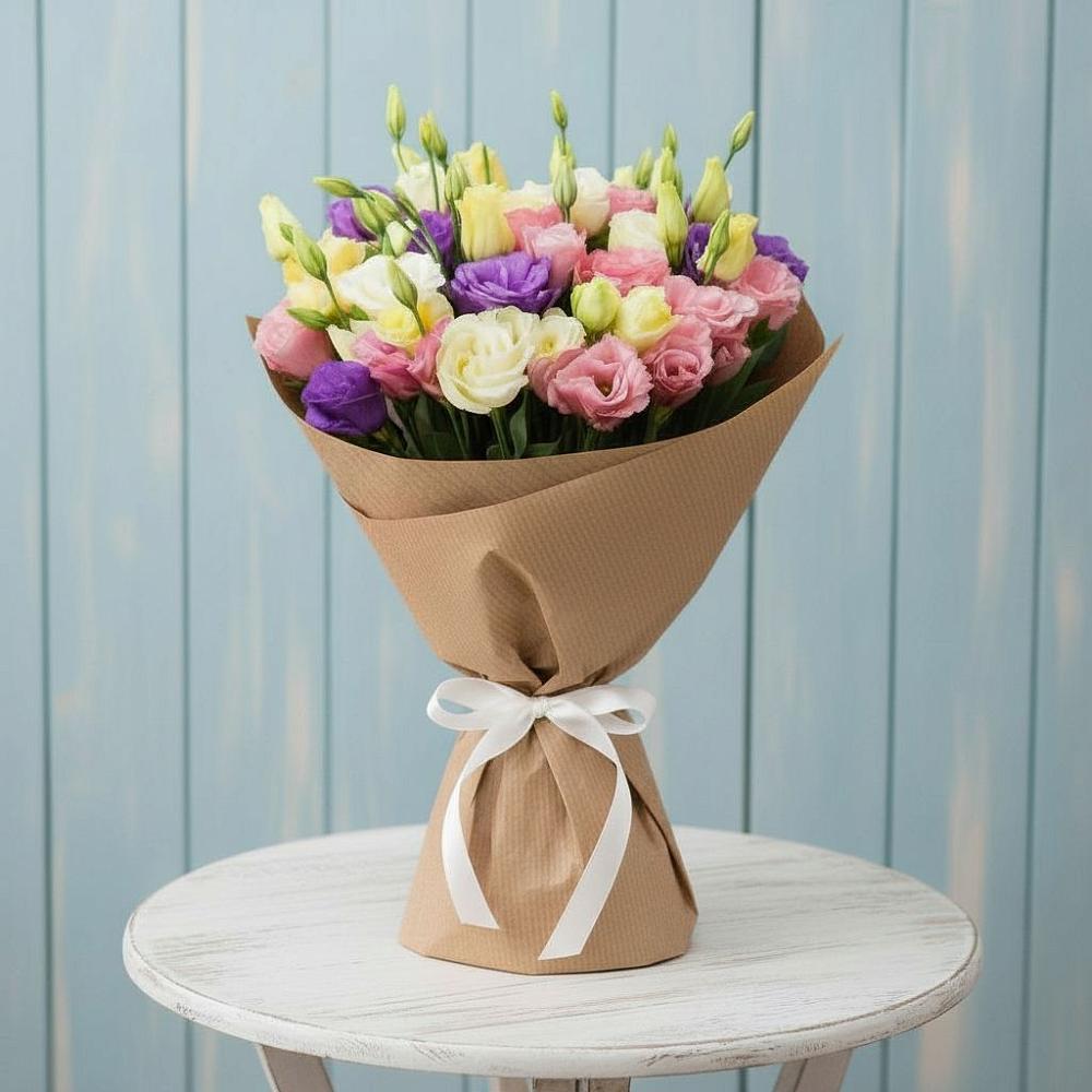 Букет цветов из: Лизиантусы в Коломыцево