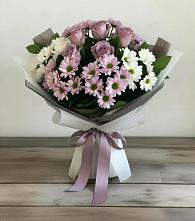 Букет цветов из:  Хризантемы и Розы в Коломыцево