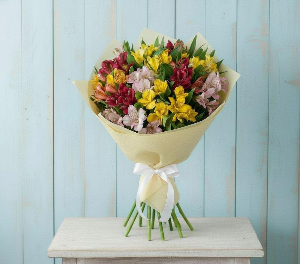 Букет цветов из: Альстромерии в Коломыцево
