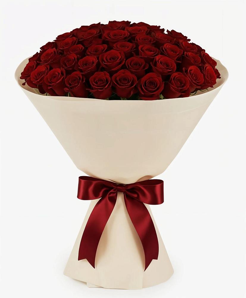 Букет 101 Бордовая роза Блэк Бакарра в Коломыцево