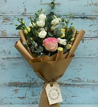 Букет цветов из:  Розы и Лизиантусы #REPLACE_PRED# Коломыцево