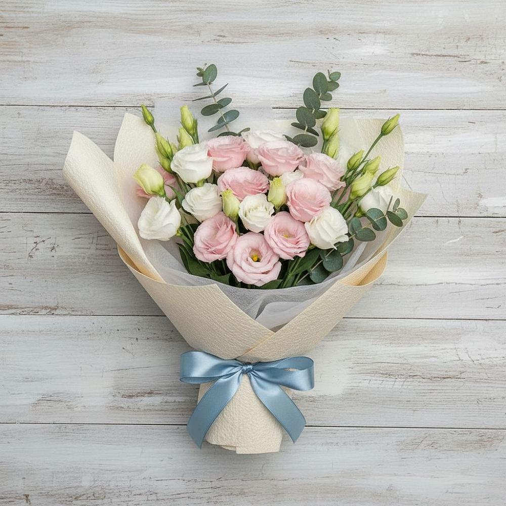 Букет цветов из: Лизиантусы в Коломыцево